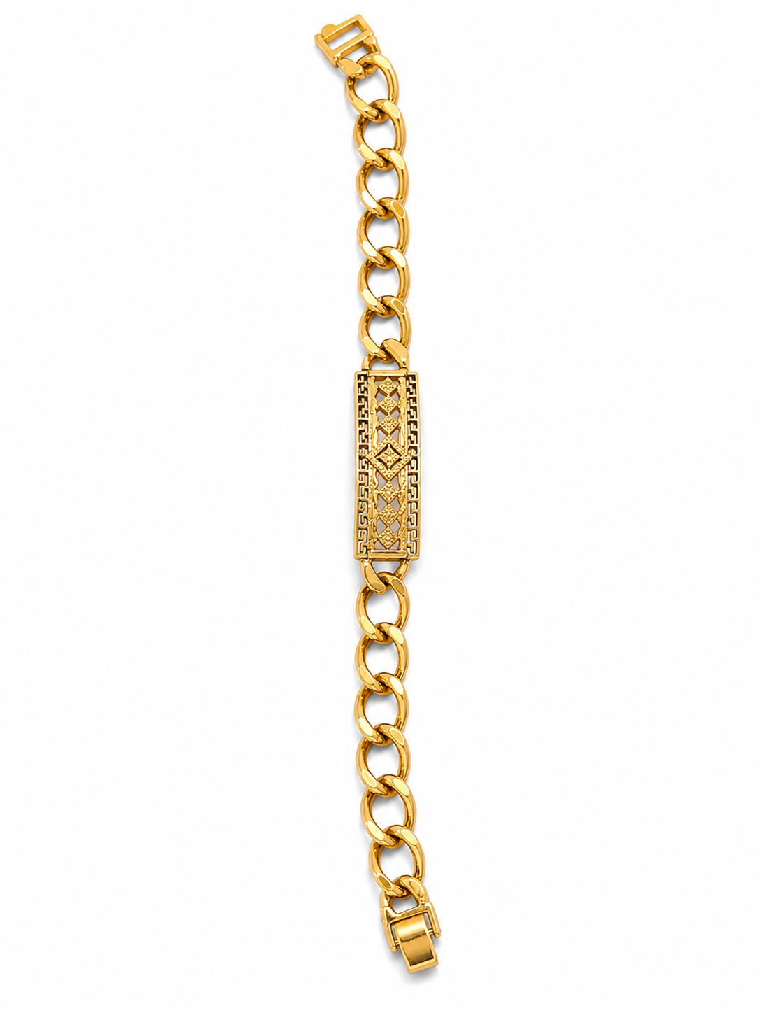 Greek Link "The Monarch" 14K Gold Filled Bracelet 8”