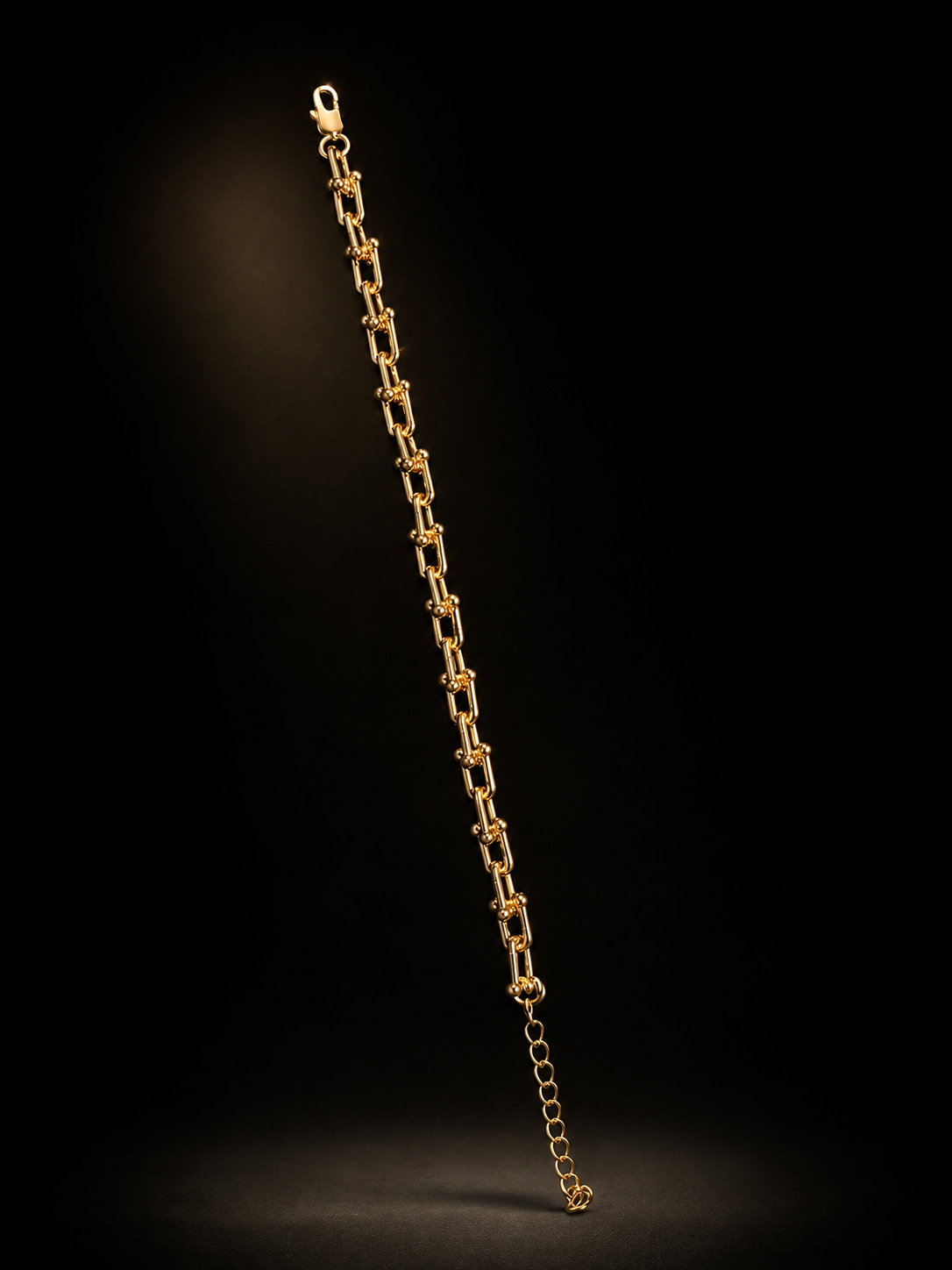 "The Halo" Paperclip Link 14K Gold Filled Bracelet