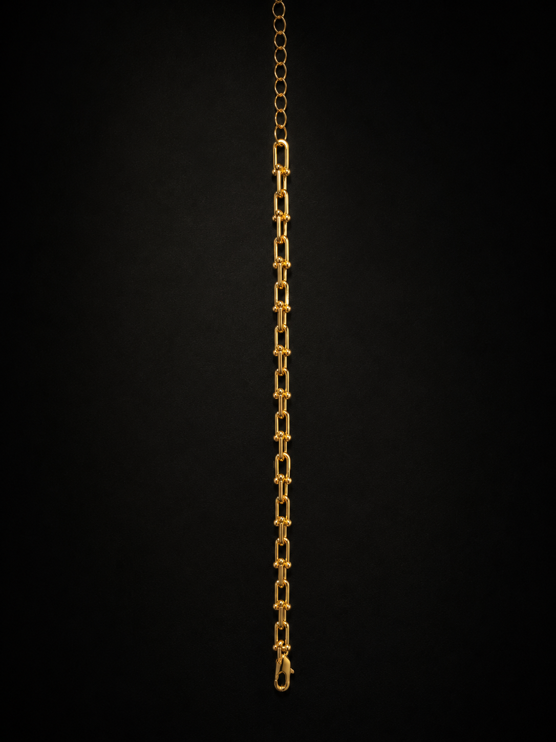 "The Halo" Slim  Slim Paperclip 14K Gold Filled Bracelet