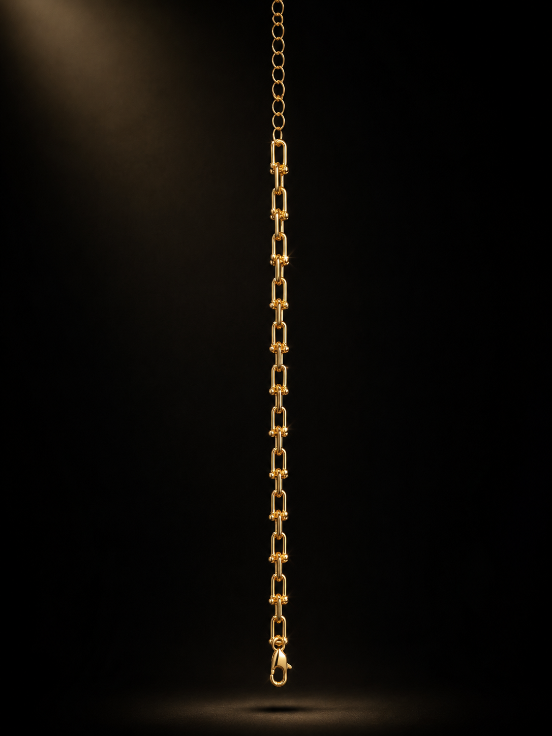 "The Halo" Slim  Slim Paperclip 14K Gold Filled Bracelet