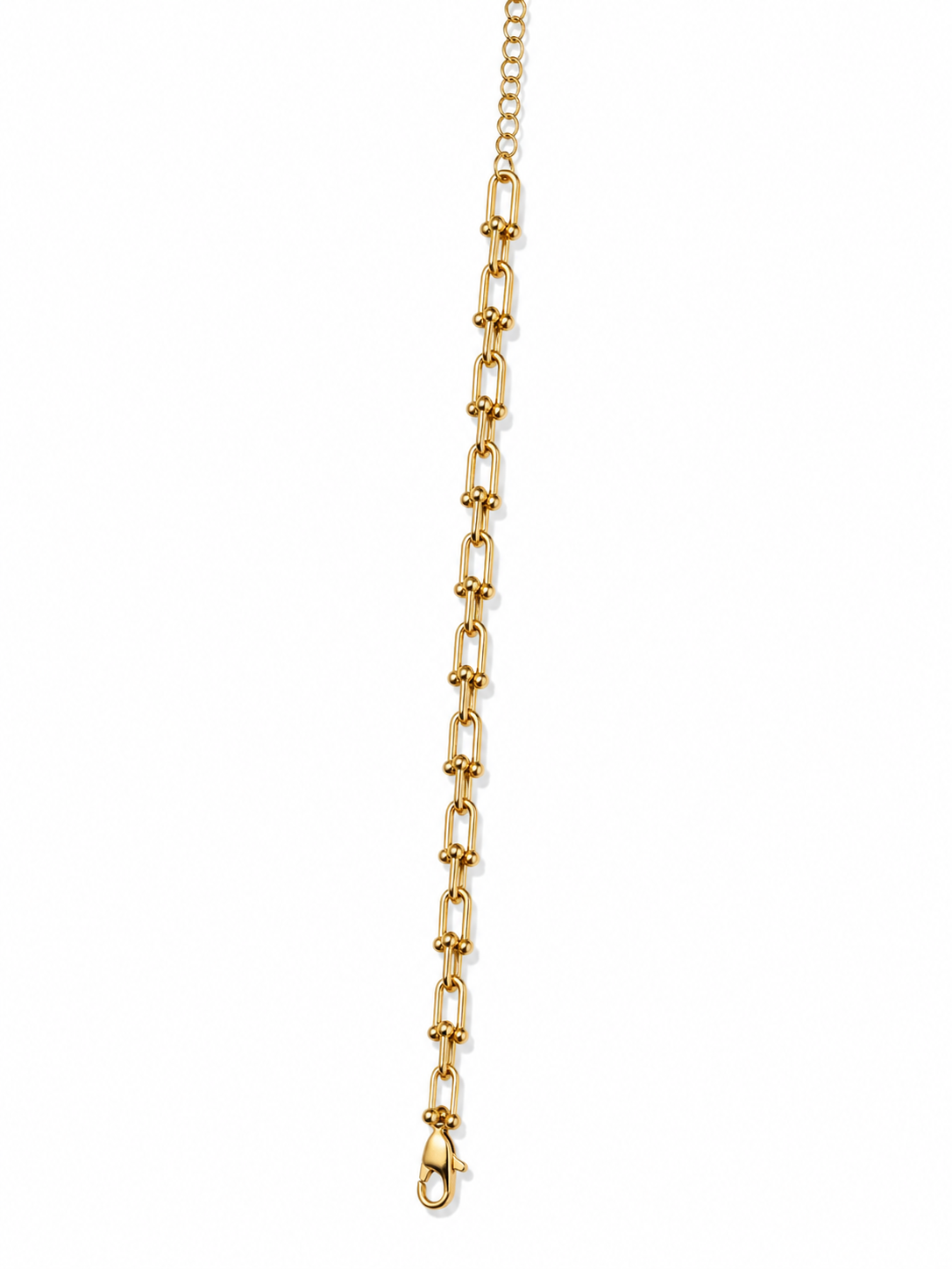 "The Halo" Slim  Slim Paperclip 14K Gold Filled Bracelet