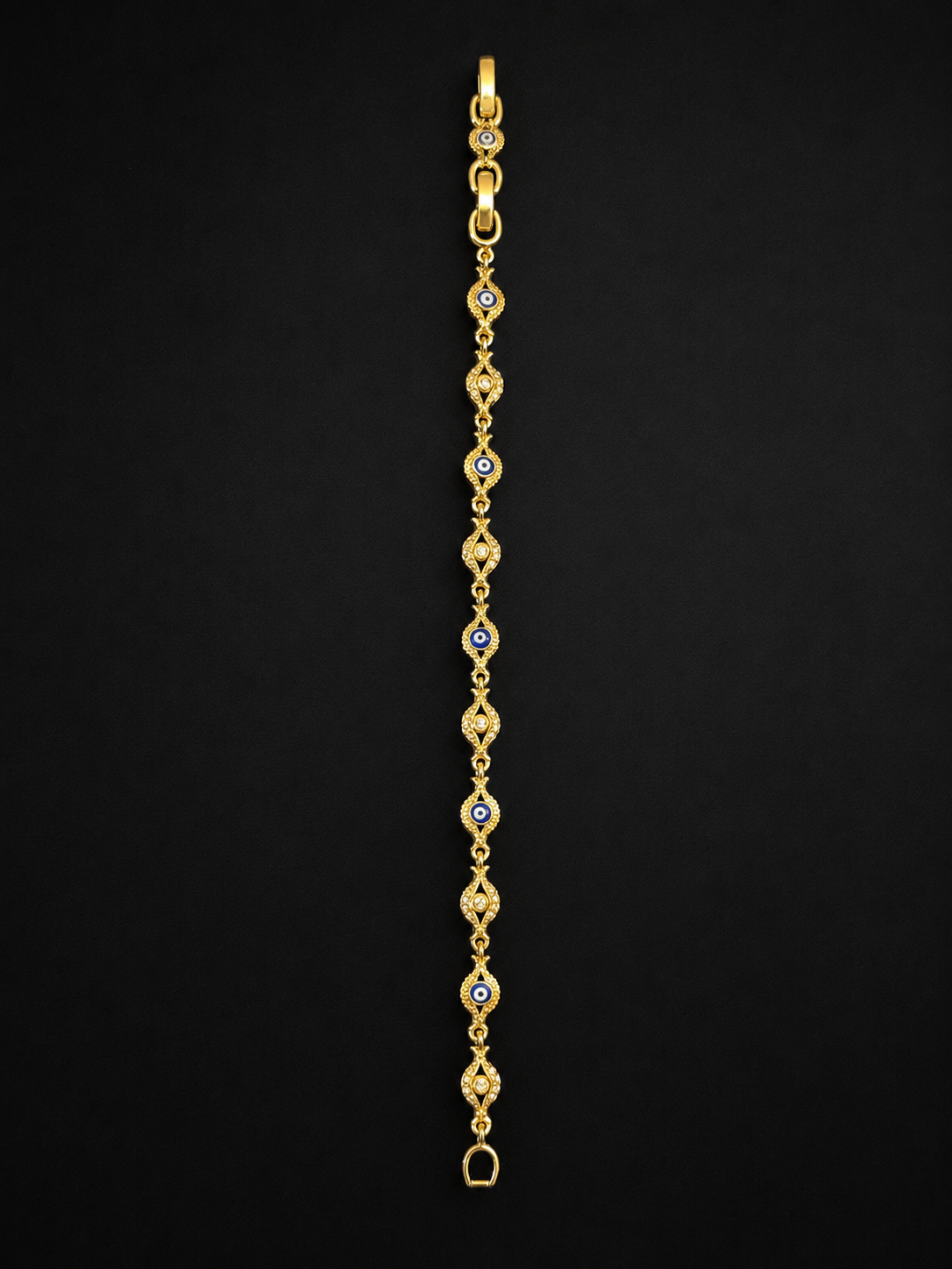 "The Nazaré"  Evil Eye Iced Out 14K Gold Filled Bracelet