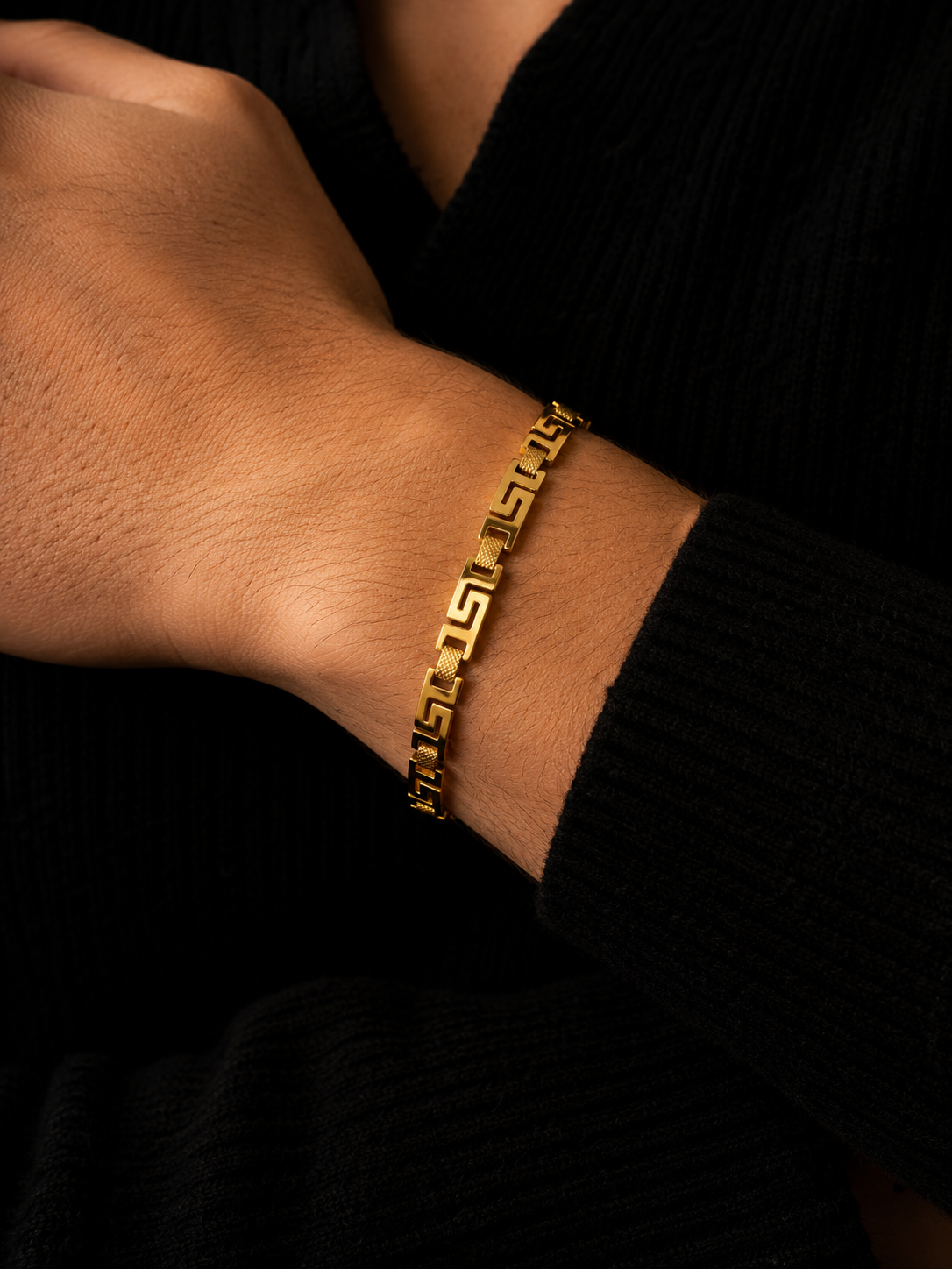Greek Link "The Olympus" 14K Gold Filled Bracelet 8.5"