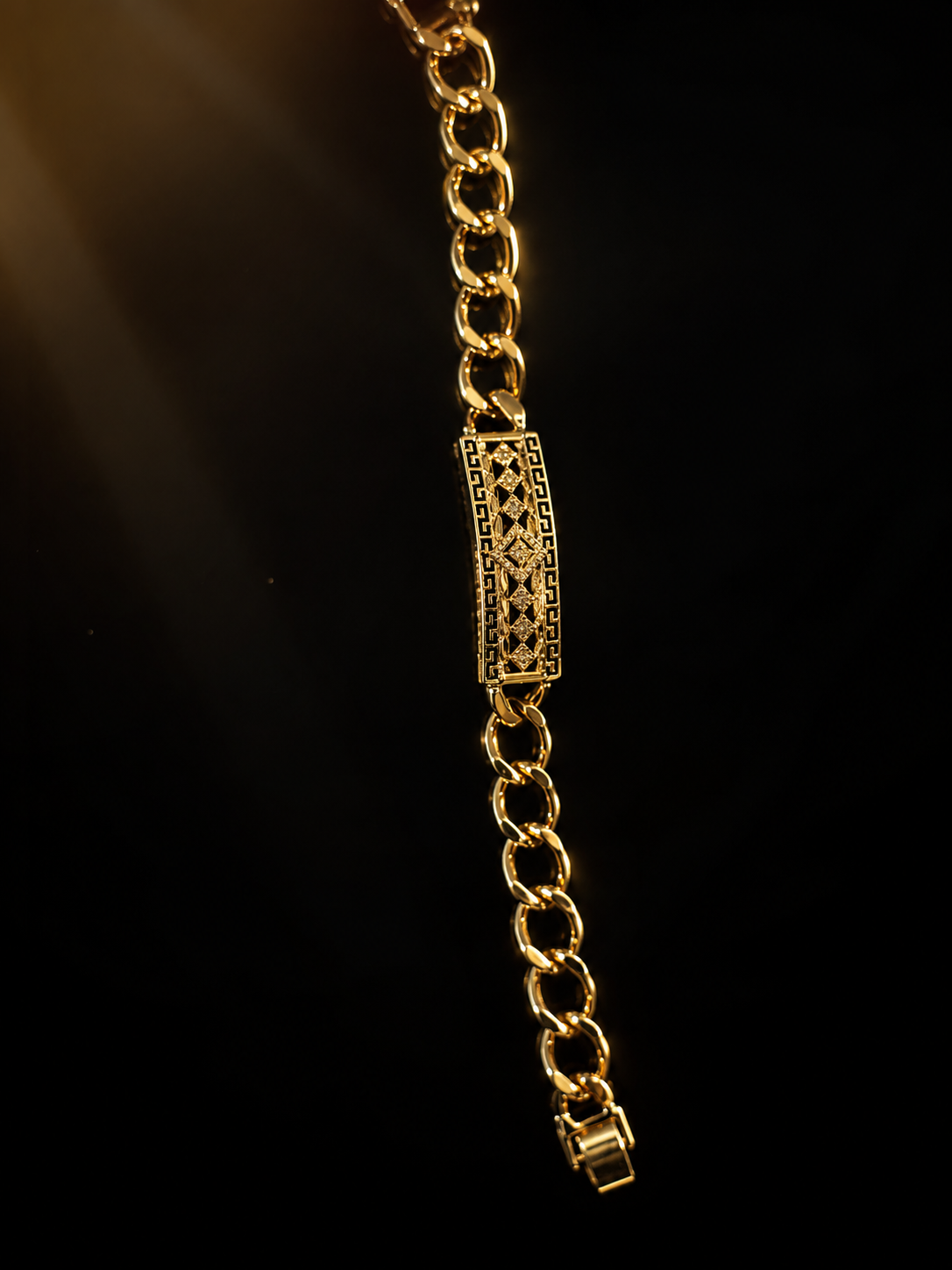 Greek Link "The Monarch" 14K Gold Filled Bracelet 8”