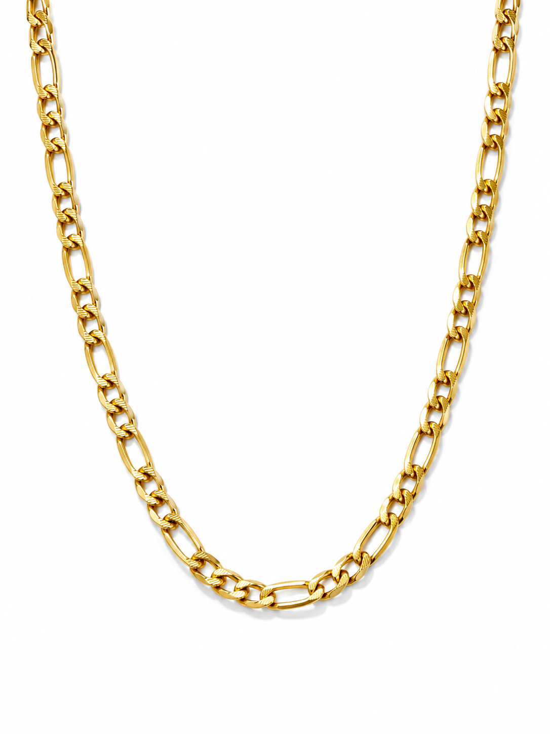 "The Milano Noir" Diamond-Cut Figaro Link 24” 14K Gold Filled Chain