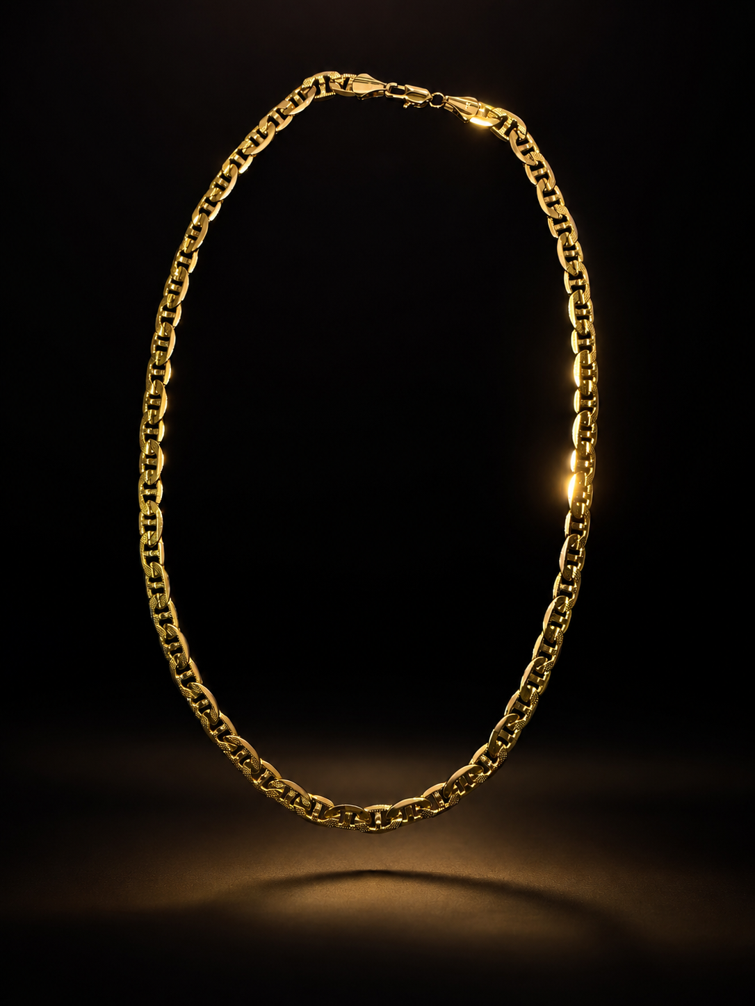 “The Sovereign” 12mm Mariner Link 24” 14K Gold Filled Chain